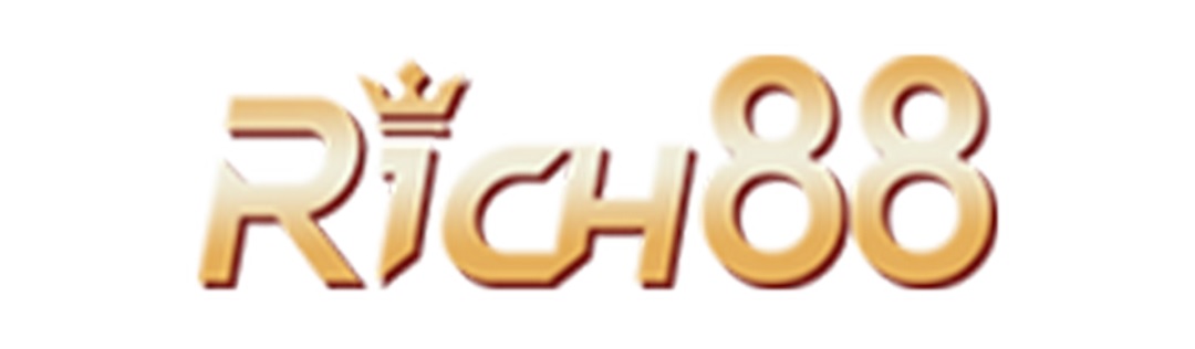 Logo RICH88 (Chess) mang màu sắc vàng đồng sang trọng